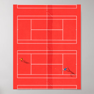 Franse Open Tennis Grand Slam Poster