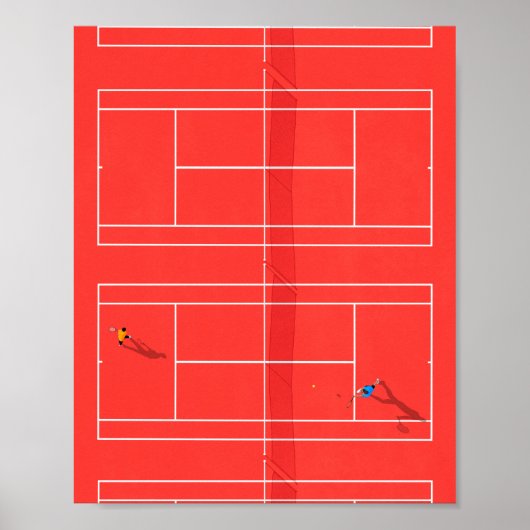 Franse Open Tennis Grand Slam Poster (Voorkant)