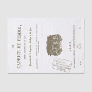  Franse opera Illustrated Title Page Tissuepapier