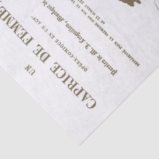 Franse opera Illustrated Title Page Tissuepapier (Detail)