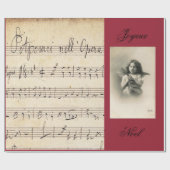 Franse Opera Sheet Music &  Foto GIFT WRAP Cadeaupapier (Vlak)