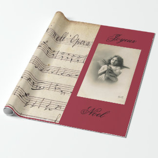 Franse Opera Sheet Music &  Foto GIFT WRAP Cadeaupapier