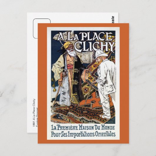 Franse Oriental Import business ad (2) Briefkaart (Voorkant / Achterkant)