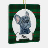 Franse ornament, Franse Bulldog Keramisch Ornament (Rechts)