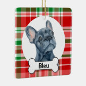 Franse ornament, Franse Bulldog Keramisch Ornament (Rechts)