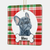 Franse ornament, Franse Bulldog Keramisch Ornament (Links)