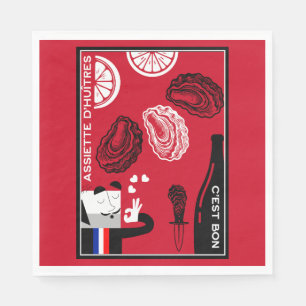 Franse Oyster Country Keuken Decor Servet