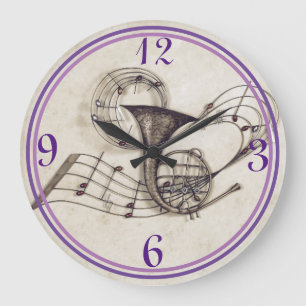 -Franse paarden met zwembriekopmerkingen op een Grote Klok