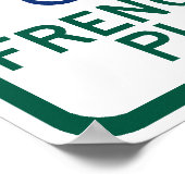 Franse paardenspelers parkeren poster (Hoek)