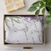 Franse  Paarse lavenderventilator voor Manuscript Tissuepapier (Geschenk)