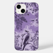 -Franse Paarse Toile Fleurie Case-Mate iPhone Case (Achterkant)