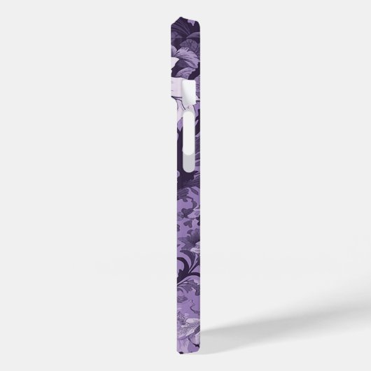-Franse Paarse Toile Fleurie Case-Mate iPhone Case (Achterkant / Links)