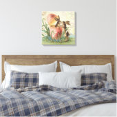 Franse paasbunnies Canvas Afdruk (Insitu (Slaapkamer))