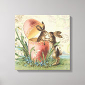  Franse paasbunnies Canvas Afdruk (Voorkant)
