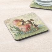  Franse paasbunnies Onderzetter (Linkerzijde)