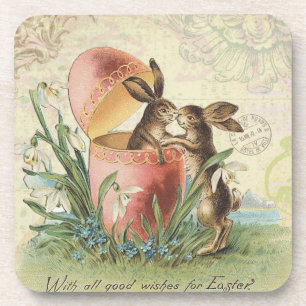  Franse paasbunnies Onderzetter