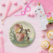  Franse paasbunnies Papieren Bordje (Feest)