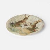  Franse paasbunnies Papieren Bordje (Gekanteld)