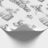 Franse  paasjeep, juffrouw van juffrouw cadeaupapier (Hoek)