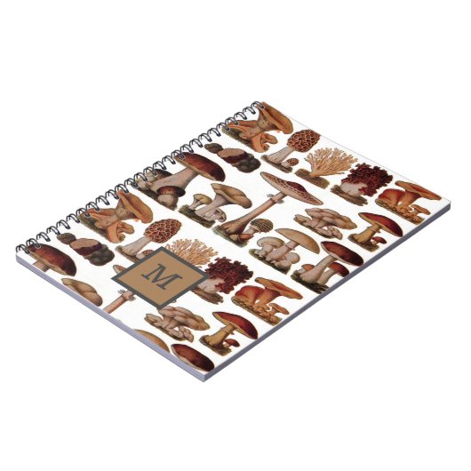 franse  paddenstoelenbos botanisch notitieboek (Linkerzijde)