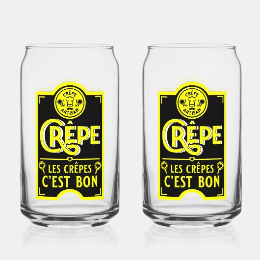 Franse pannenkoeken blikvorm glas (Voorkant)