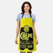 Franse pannenkoeken schort (Gedragen)