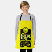 Franse pannenkoeken schort (Gedragen)