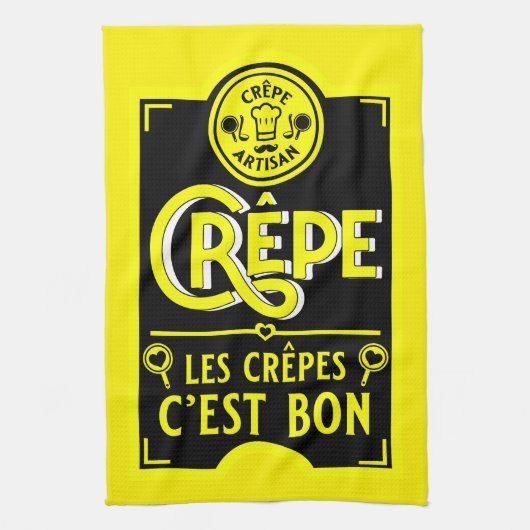 Franse pannenkoeken theedoek (Verticaal)