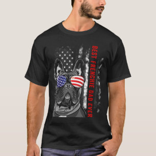 franse papa ooit papa franse bulldog Hondenliefheb T-shirt