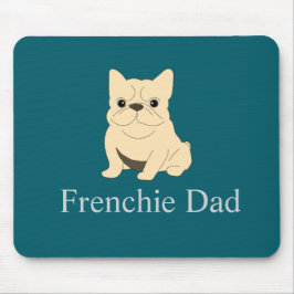 Franse papa, roomkleurige Franse buldog. Muismat