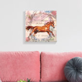 franse papaver canvas afdruk (Insitu (Woonkamer))