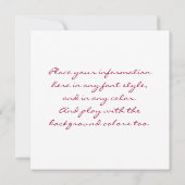 Franse Papers Kaart (Achterkant)