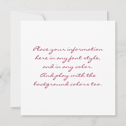 Franse Papers Kaart (Achterkant)