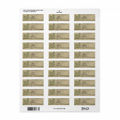  Franse papieren Adresetiketten Etiket (Full Sheet)