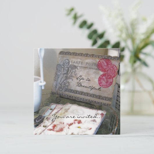 Franse papieren kaart (Staand voorkant)