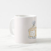 Franse parfum met strik koffiemok (Voorkant links)