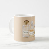 Franse parfumflessen koffiemok (Voorkant links)