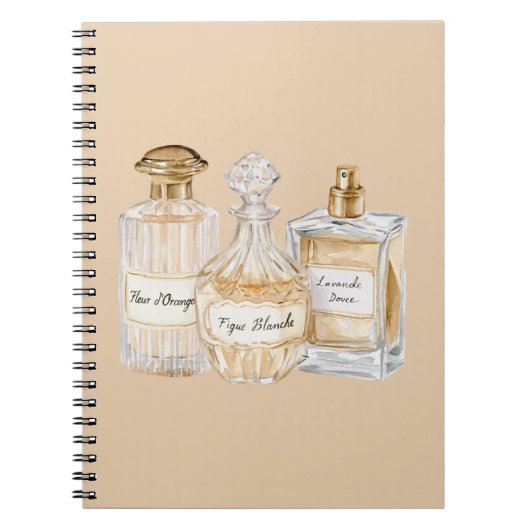 Franse parfumflessen notitieboek (Voorkant)