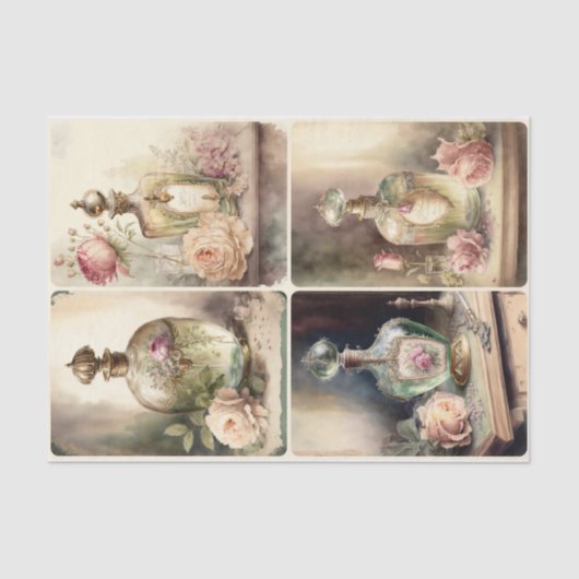 Franse parfumflessen tissuepapier (Voorkant)