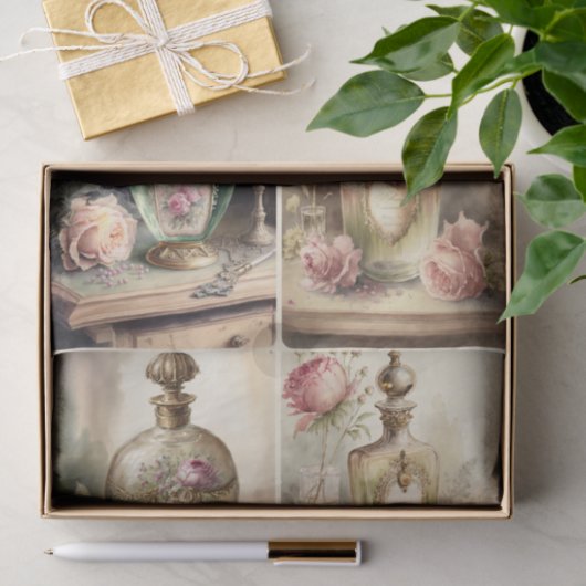 Franse parfumflessen tissuepapier (Geschenk)