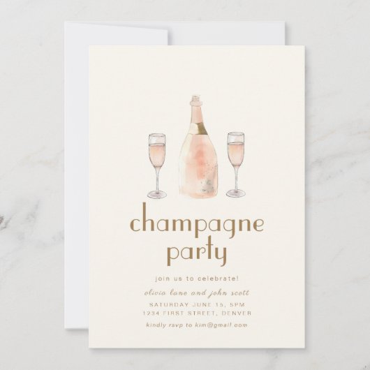 Franse Parijse Patisserie Feest Uitnodiging Sjablo (Voorkant)