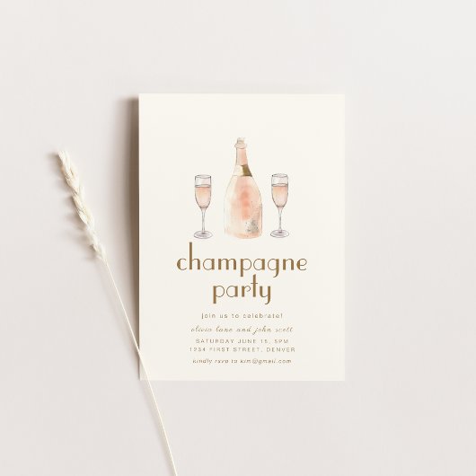 Franse Parijse Patisserie Feest Uitnodiging Sjablo