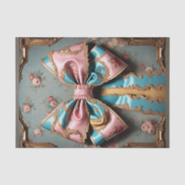 Franse Parijse Rococo Bow 2 Decoupage Papier