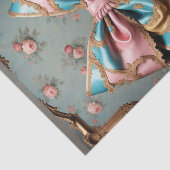 Franse Parijse Rococo Bow 2 Decoupage Papier (Detail)