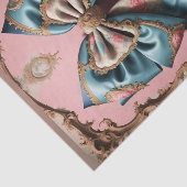 Franse Parijse Rococo Bow 3 Decoupage Papier (Detail)