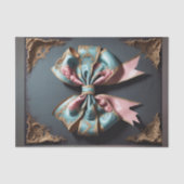 Franse Parijse Rococo Bow 4 Decoupage Papier (Voorkant)