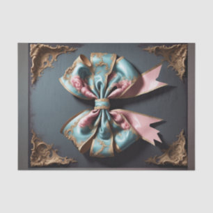 Franse Parijse Rococo Bow 4 Decoupage Papier