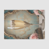 Franse Parijse rococo champagne glazen decoupage Tissuepapier (Voorkant)