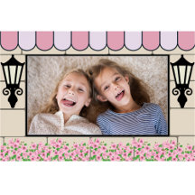 Franse Parijse thema Verjaardag fotolijst poster