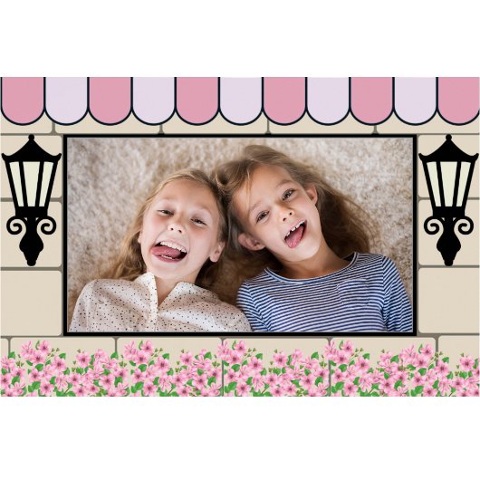 Franse Parijse thema Verjaardag fotolijst poster